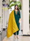 Nazakat Vol 1 By Radhika Vertican Silk Kurti With Bottom Dupatta Exporters In India