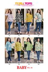 Baby Vol 2 By Tips Tops Fancy Embroidery Reyon Printed Western Ladies Top Surat Wholesale Market