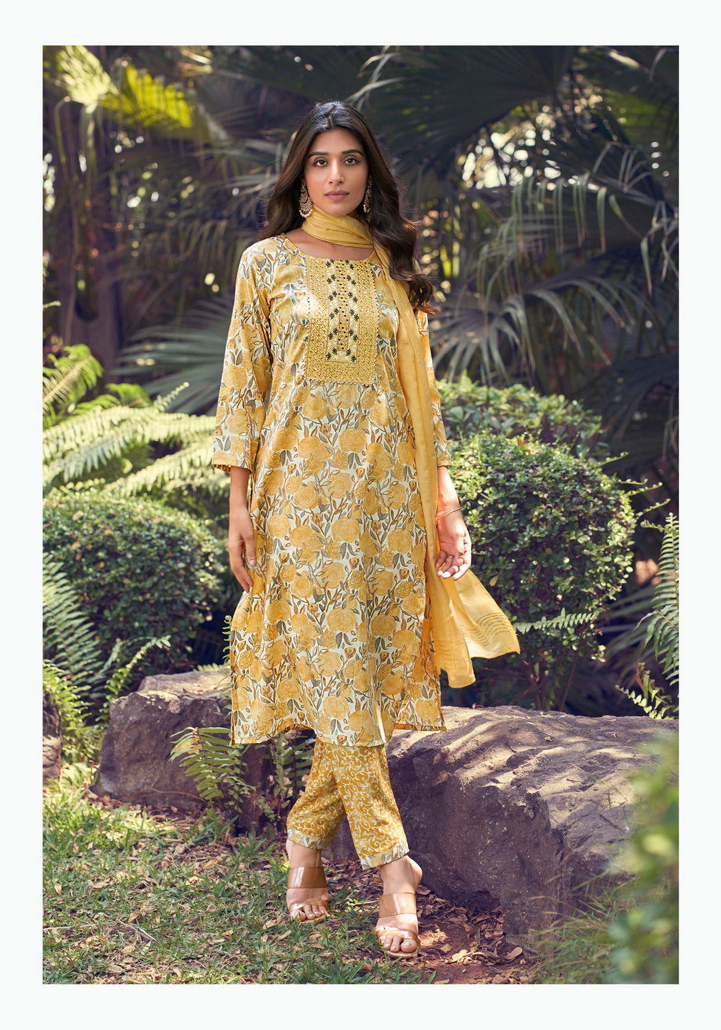 Sunrise Vol 1 Straight Cut Printed Kurti With Bottom Dupatta Wholesale Market In Surat