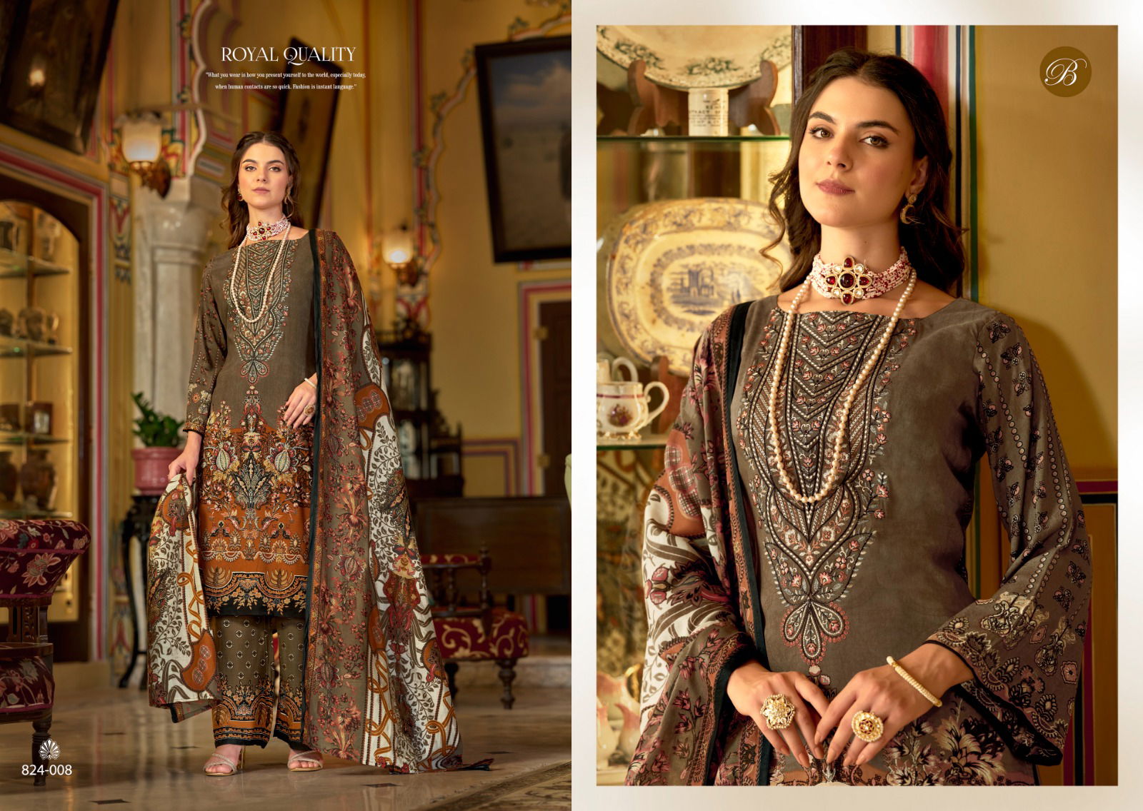Dilshad Vol 4 Belliza Viscose Rayon Digital Printed Dress Material Wholesale Online