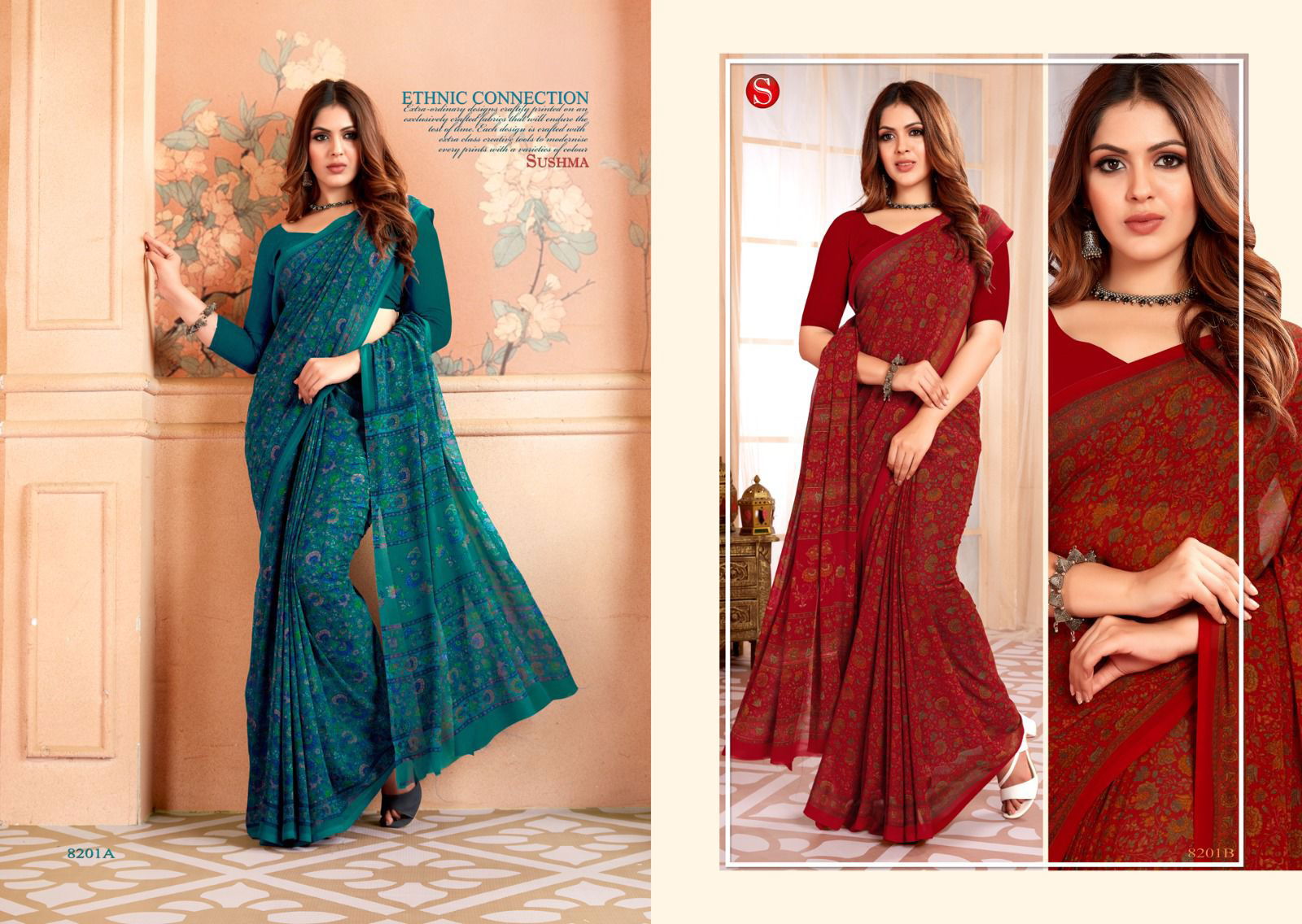 Traditionals By Sushma Printed Weightless Saree Wholesale In India