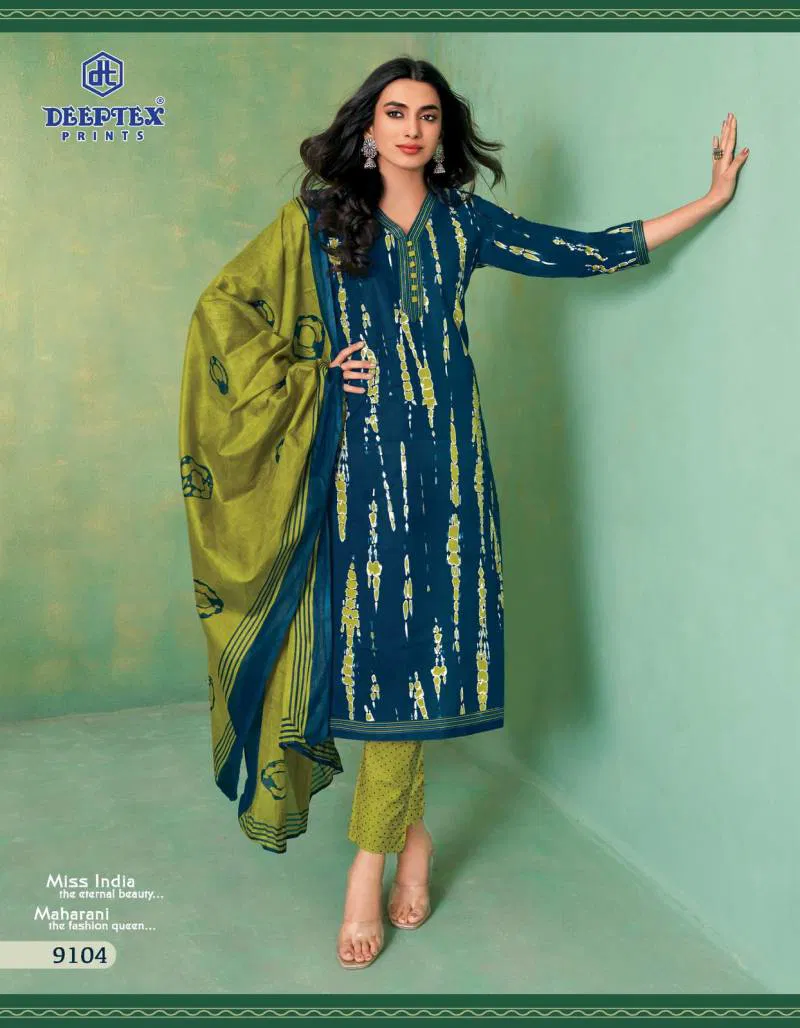  Miss India Vol 91 By Deeptex Cotton Printed Dress Material Wholesale Shop In Surat