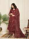 Naisha K 333 Cotton Casual Wear Anarkali Top With Plazzo Dupatta Wholesale Clothing Distributors In India