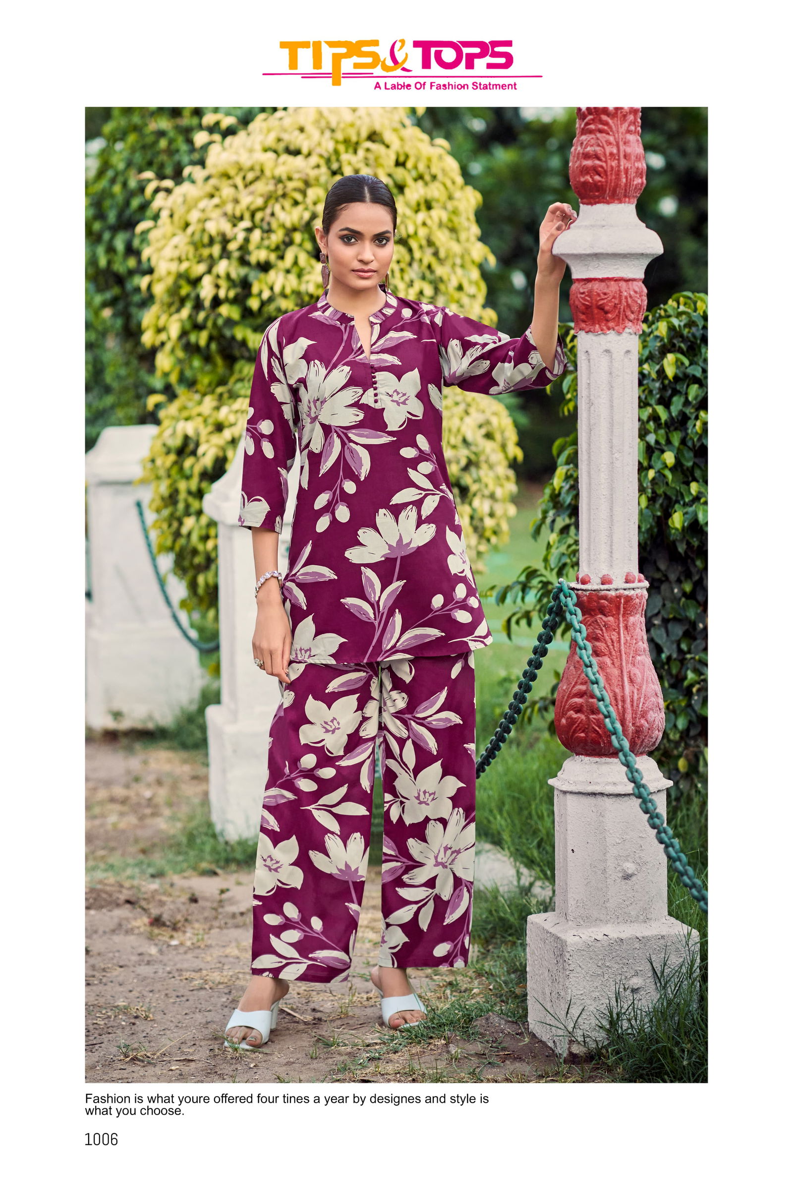 Tips And Tops Fashion Beats Vol 11 Rayon Printed Co Ord Set Wholesale Online