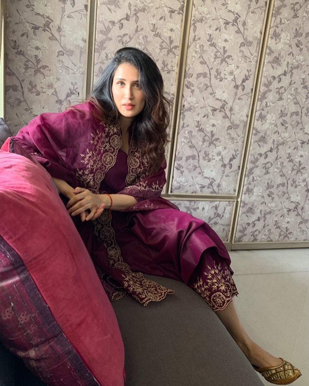 Akshar Designer Cotton SIlk Kurti With Bottom Dupatta