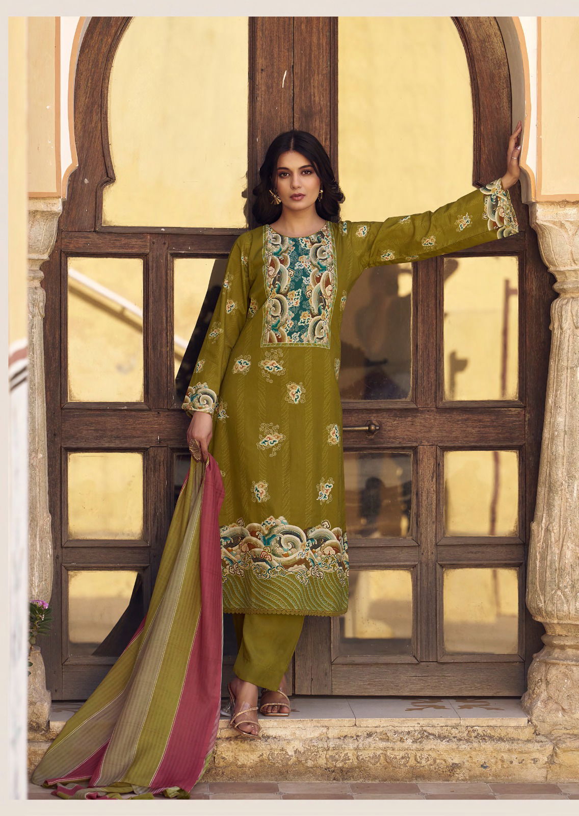 Sol By Sadhana Lawn Cotton Digital Printed Dress Material Exporters In India