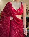 Alisha By Tc Designer Georgette Embroidery Work Party Wear Saree catalog