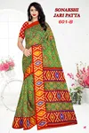 Sonakshi Jari Patta 601 Fancy Regular Wear Cotton Printed Designer Saree Collection