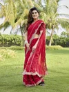 Mahek 196 Fandy Silk Embroidered Party Wear Saree Wholesale Clothing Distributors In India