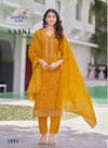 Sajni Vol 2 By Radhika Rayon Printed Surat Kurti With Bottom Dupatta Wholesale Market
