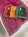Bandhej Vol 1 By Sw Georgette Bandhani Printed Designer Saree