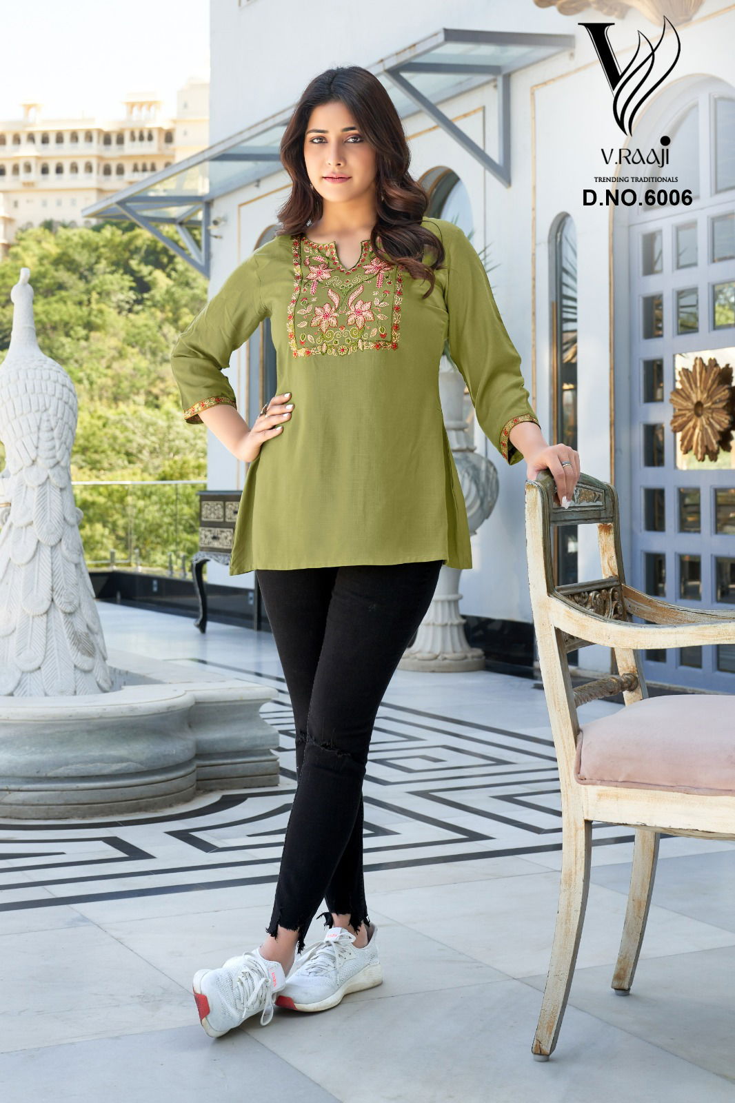 V Raaji By Topsy Western Wear Rayon Ladies Top Catalog