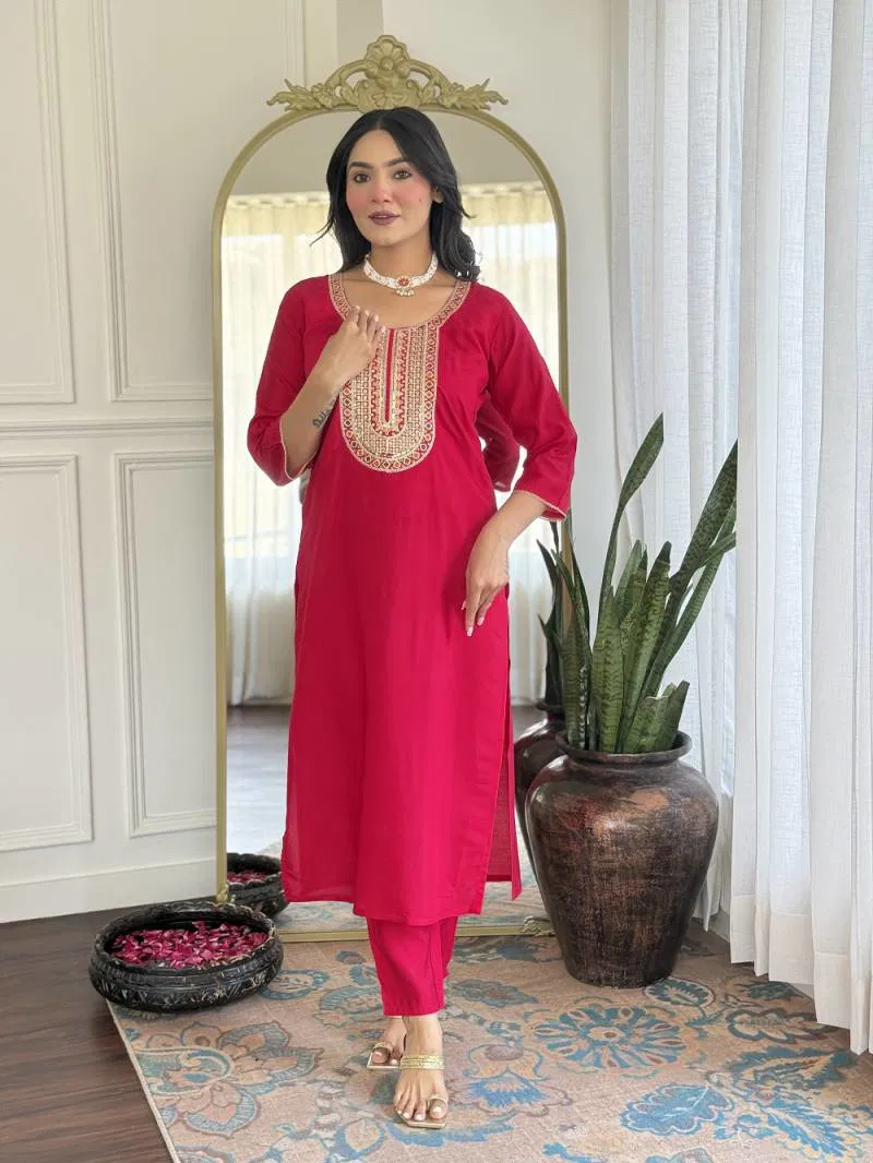 Arina 01 Chanderi Silk Kurti Bottom With Dupatta Exporters In India