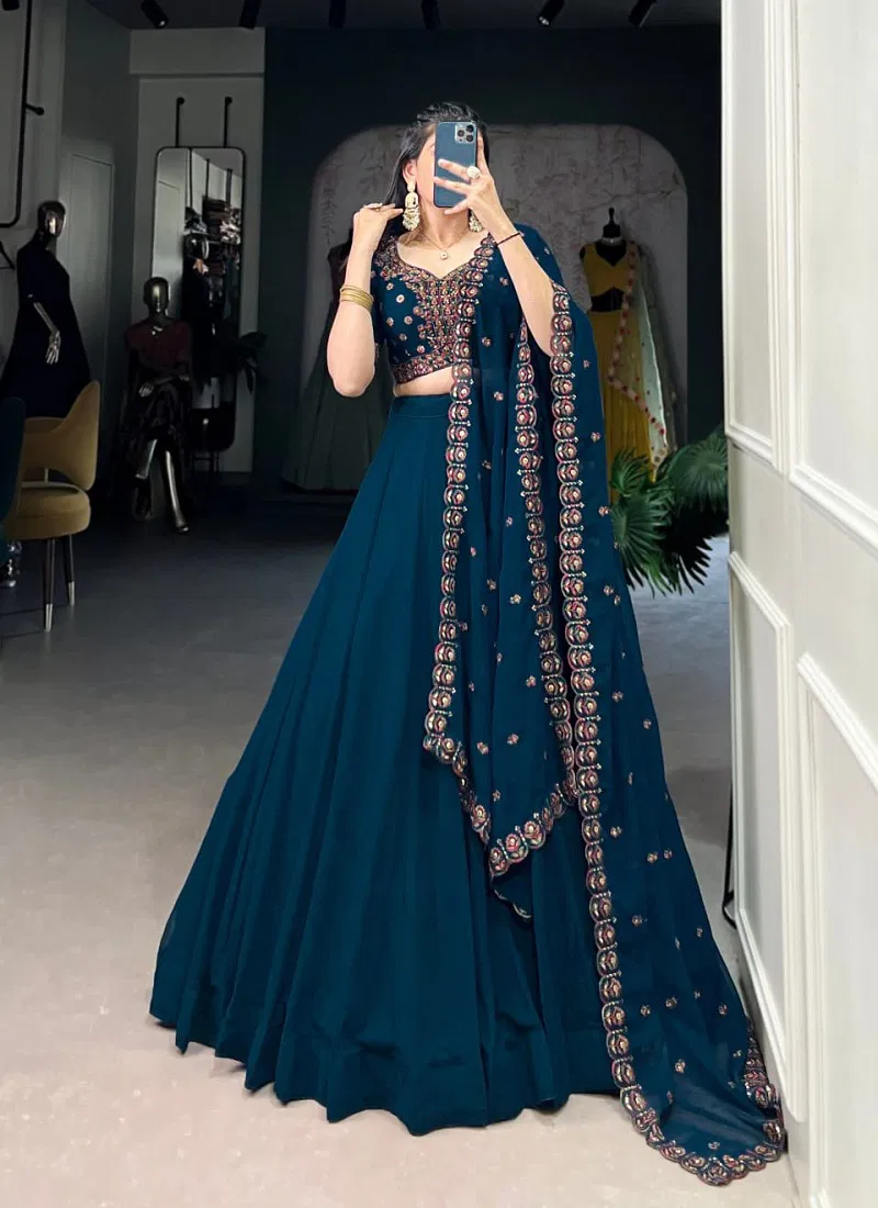 Sarika By LNB Georgette Embroidery Lehenga Choli Wholesales In Delhi