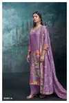 Zoey 2097 By Ganga Russian Silk Embroidery Designer Salwar Suit Exporters In India