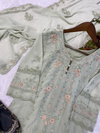 LG 1842 Embroidered Faux Georgette Readymade Suits Wholesalers In Delhi