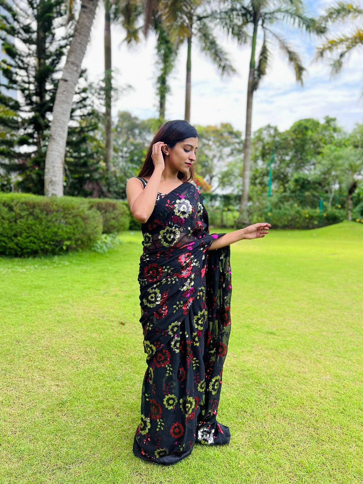 5297 Heavy Georgette Party Wear Sarees Catalog