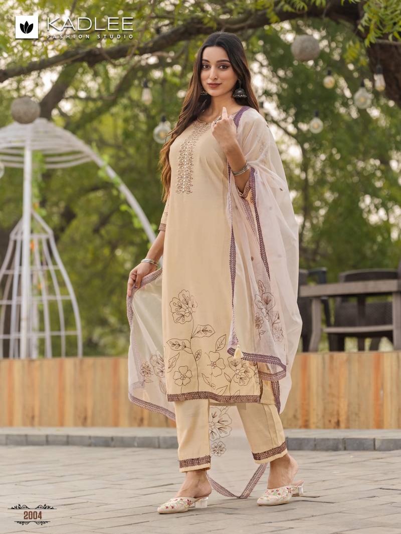 Karwaa By Kadlee Viscose Weaving Kurti With Bottom Dupatta Orders In Indis