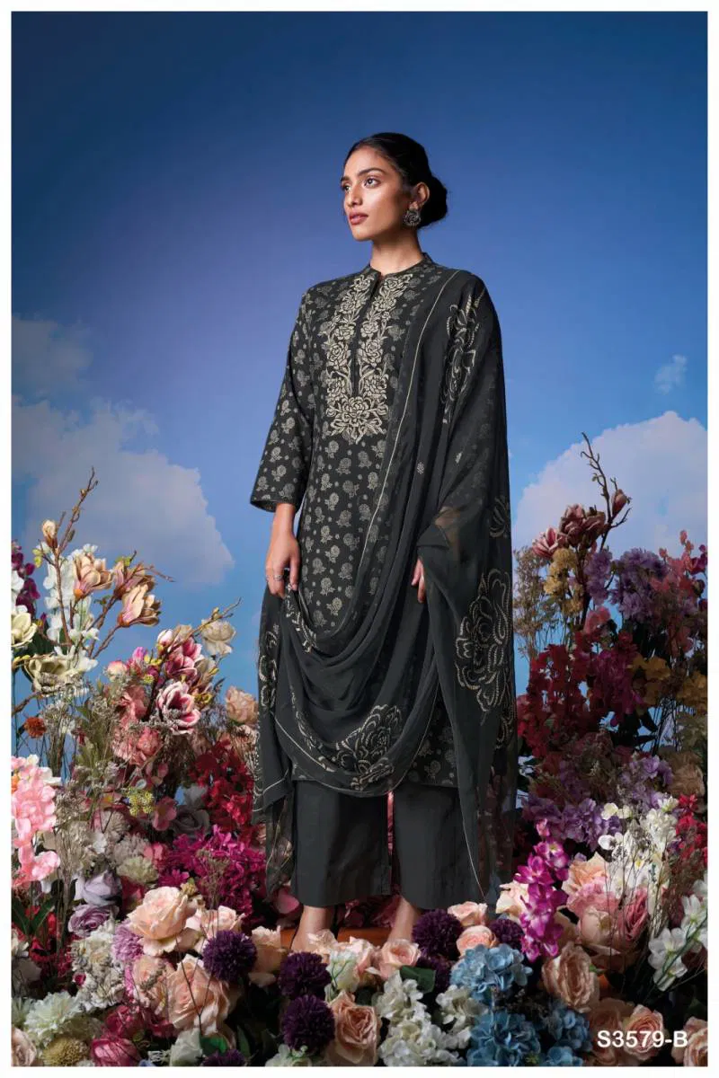 Joshna By Ganga Cotton Printed Embroidered Salwar Suit Online Wholesale