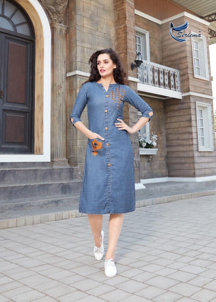 Sparrow Funky Look Designer Party Wear Denim Kurti Collection at Wholesale Rate