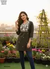 Naisha K 378 Vol 2 Cotton Flax Embroidery Casual Wear Top Online Wholesale
