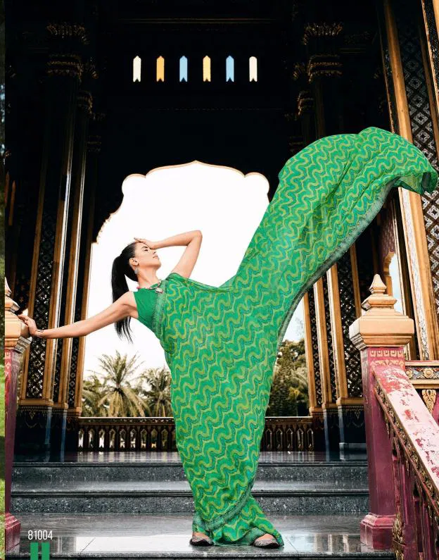 Sanskar Abhinetri Bember Georgette Printed Daily Wear Saree Orders In India