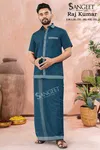 Sangeet Rajkumar Handloom Cotton Mens Shirt With Vesti Wholesale Price In Surat