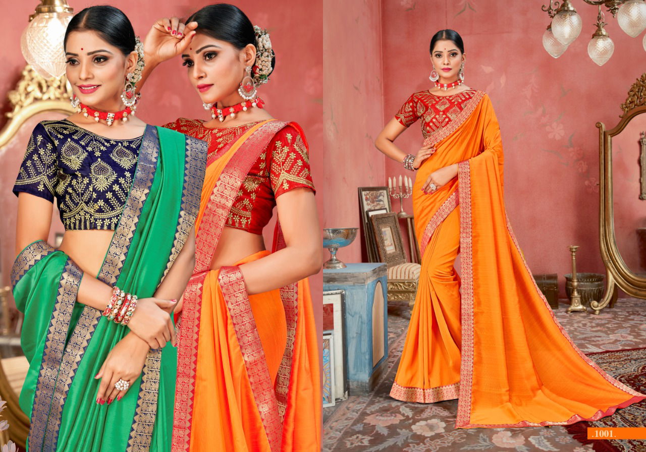 Ronisha Roopkala Designer Embroidery Party Wear Saree Collection