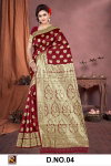 Ronisha 04 Mx Festive Wear Banarasi Jari Wedding Wear Saree Exporters In India

