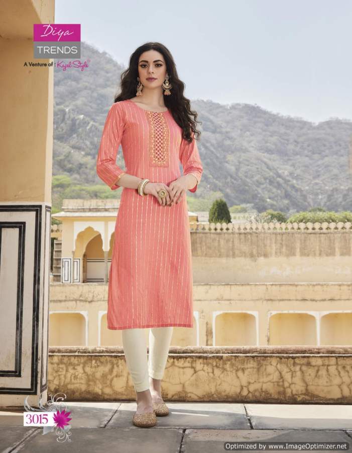 Victorias 3 New Ethnic Wear Rayon Embroidery Designer Kurti Collection