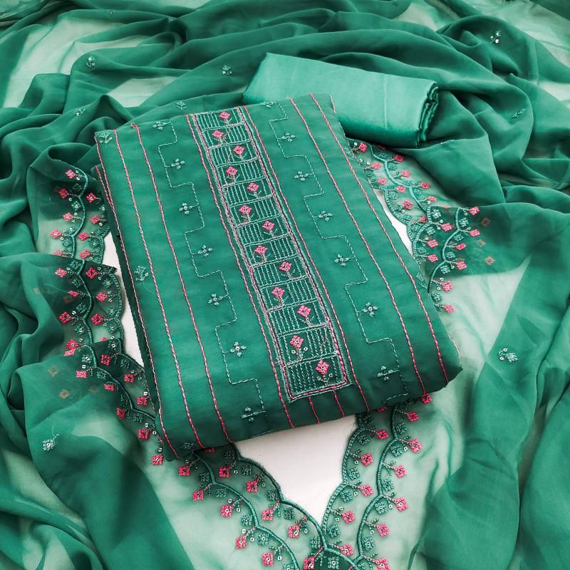 Color Set 9027 Georgette Sequence Worked Dress Material Wholesale Market In Surat With Price