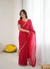 Csn Ambey Star Georgette Silk With Embroidered Fancy Saree Wholesale Online