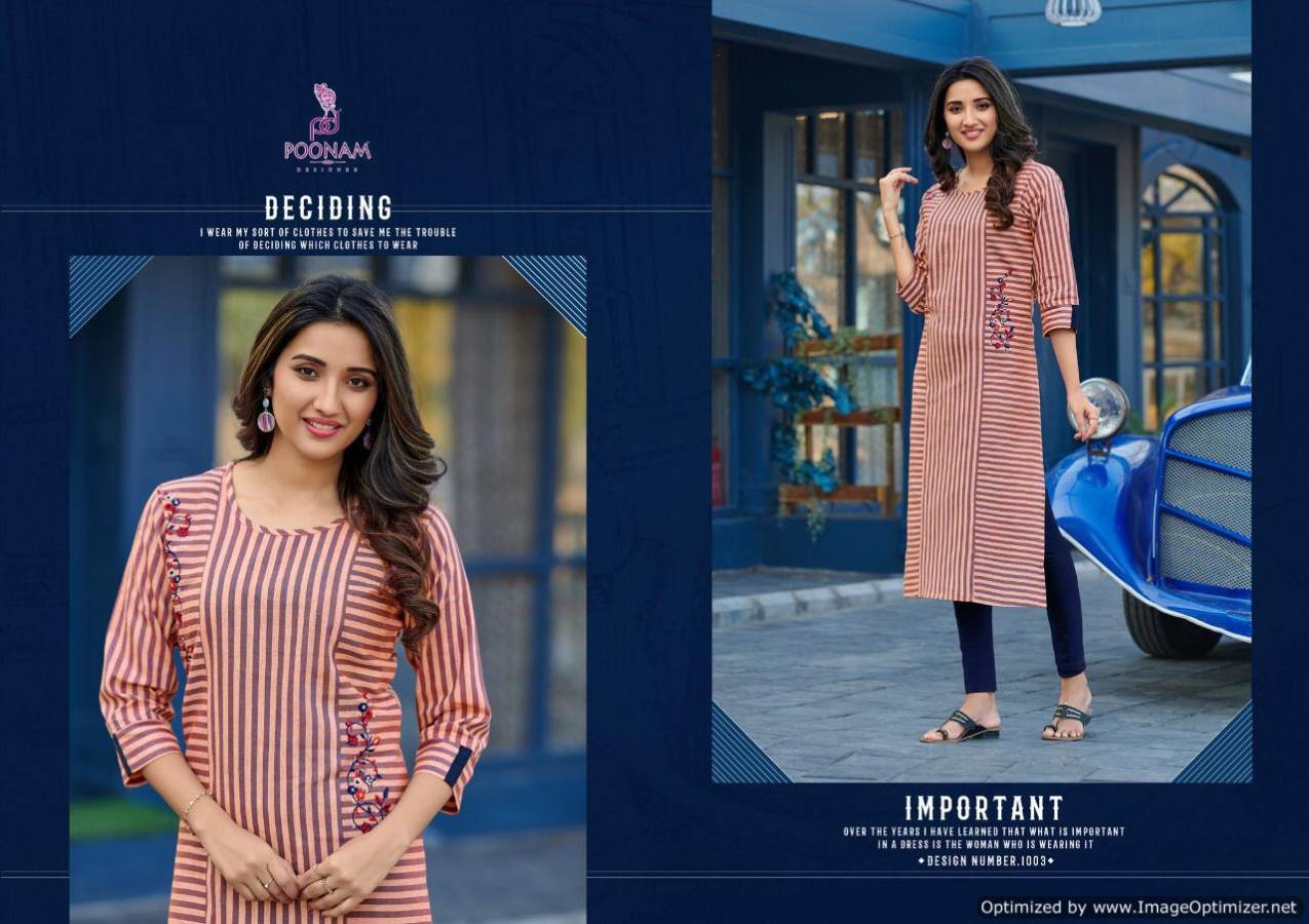 Latest Collection Of Designer Kurtis With Embroidery Work 