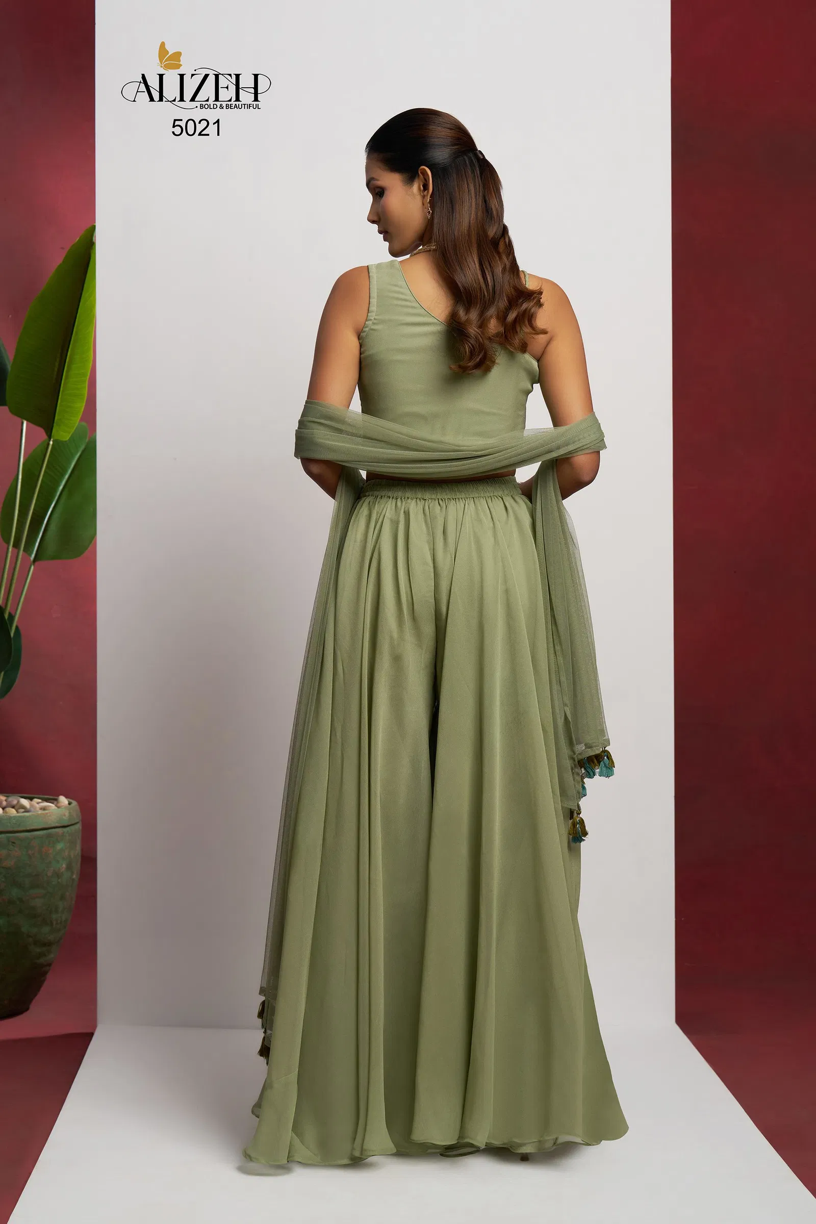 Readymade 3 by Alizeh Georgette Party Wear Indo Western Wholesale Online