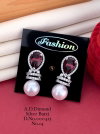Ad Diamond Silver And Rose Gold Earrings 11 Online Wholesale