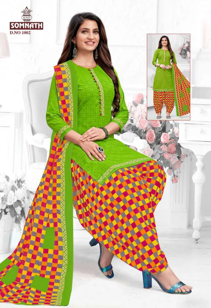 Somnath Sangini 1 Regular Wear Cotton Printed Readymade Dress Collection

