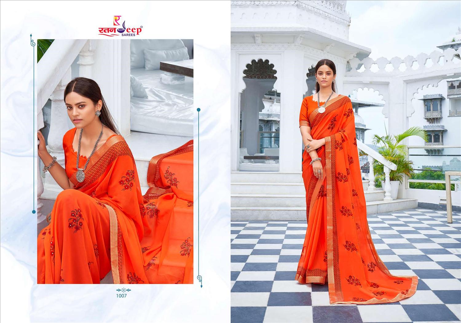 Bulbul Designer Fancy Ethnic Wear Georgette Printed Designer Saree Collection