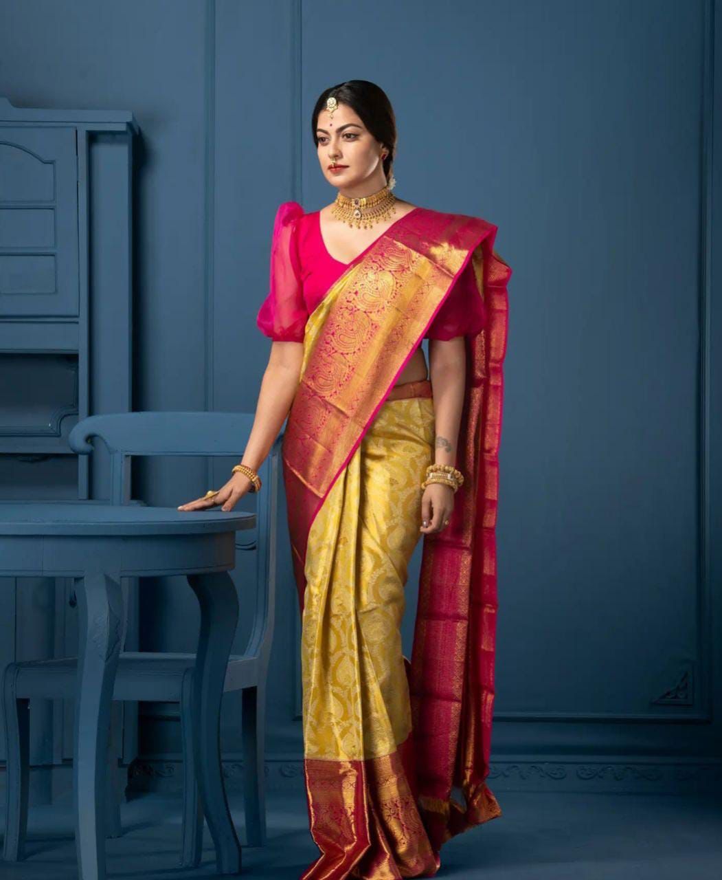 Code 5020 Soft Lichi Silk Designer Sarees Catalog