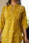 Naisha K 93 Cotton Angrakha Style Printed Kurti With Bottom Dupatta Wholesale Market In Surat
