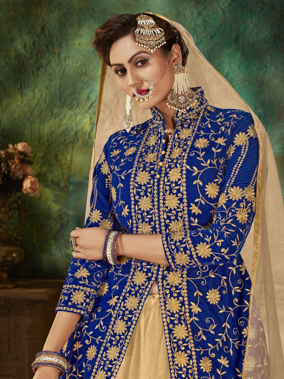 Senhora Zara 19 Colours Wedding Wear Velvet With Embroidery And Stone Work With Net Dupatta And Skirt Salwar Suits Collection
