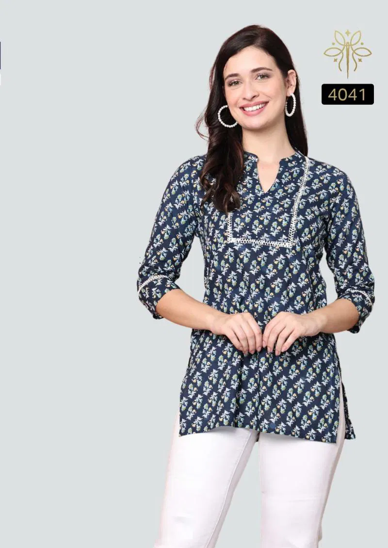 Trendy Maayra Cotton Printed Western Tops Wholesalers In Delhi
