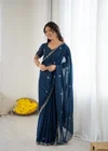 Csn Ambey Star Georgette Silk With Embroidered Fancy Saree Wholesale Online