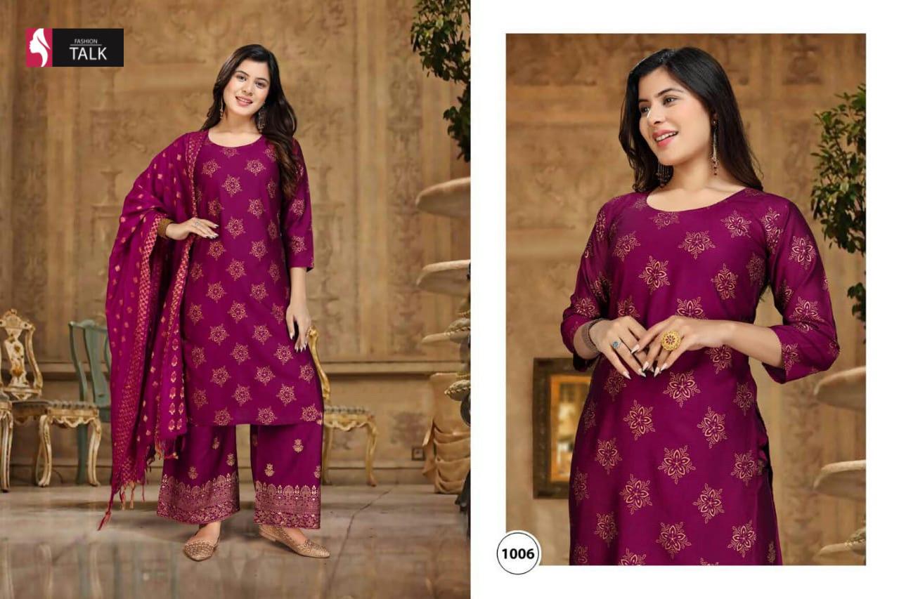 Ft Sky Rayon Latest Designer Fancy Festive Wear Printed Rayon Ready Made Collection
