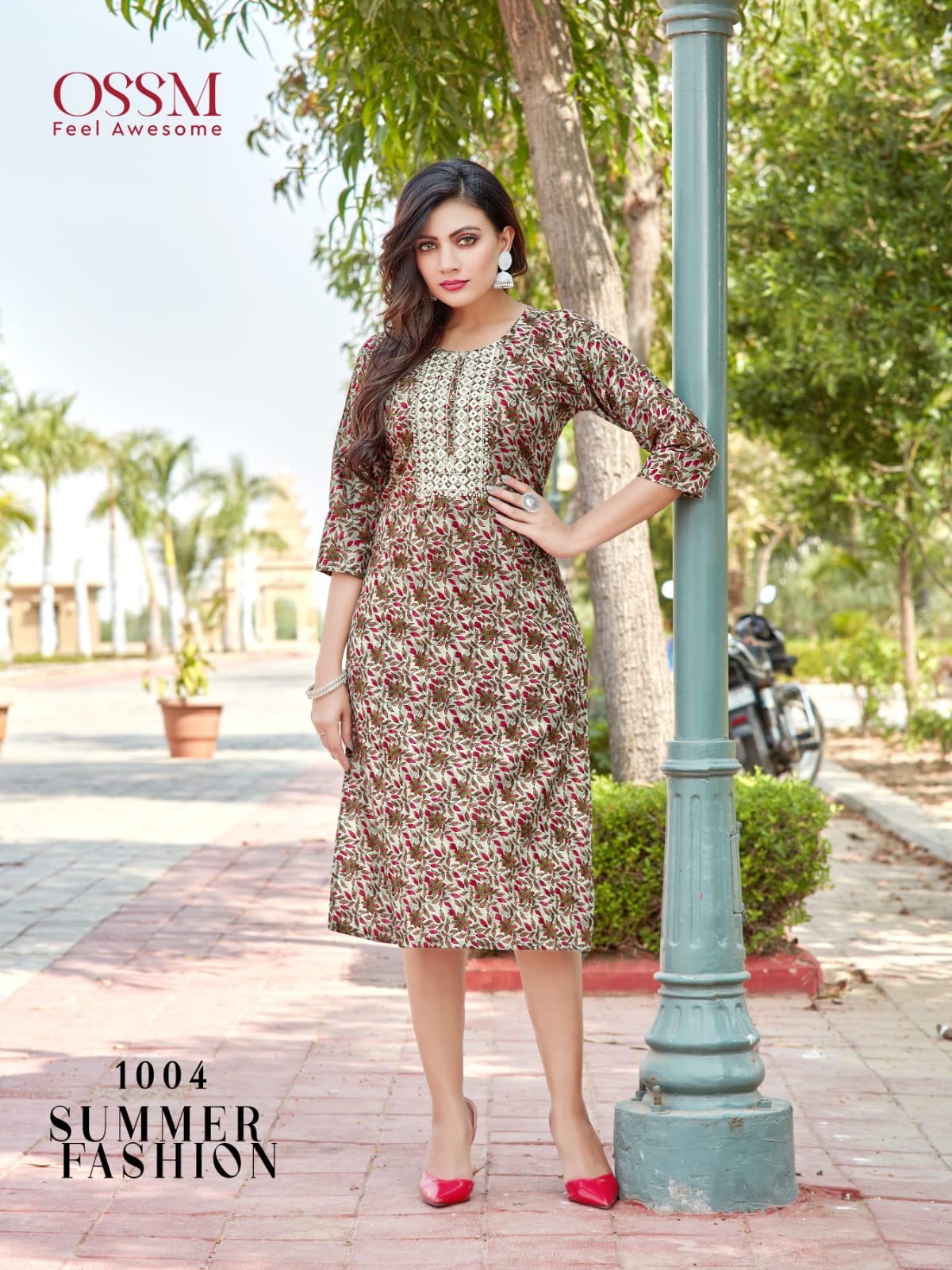 Ossm Summer Fashion Cotton Printed Regular Wear Kurti Collection
