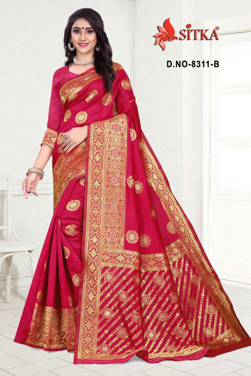 Haytee Lilly 8311 Latest Designer Festival Wear Function Wear  Handloom Cotton Silk Saree Collection