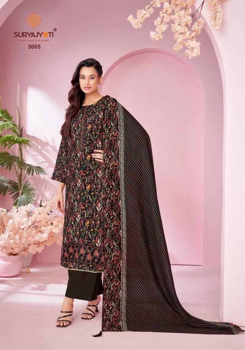 Kanika Vol 5 By Suryajyoti Modal Printed Dress Material Online Wholesale