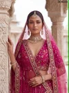 Pink Colour Gadhwal Silk Premium Bridal Lehenga Choli 3040 B