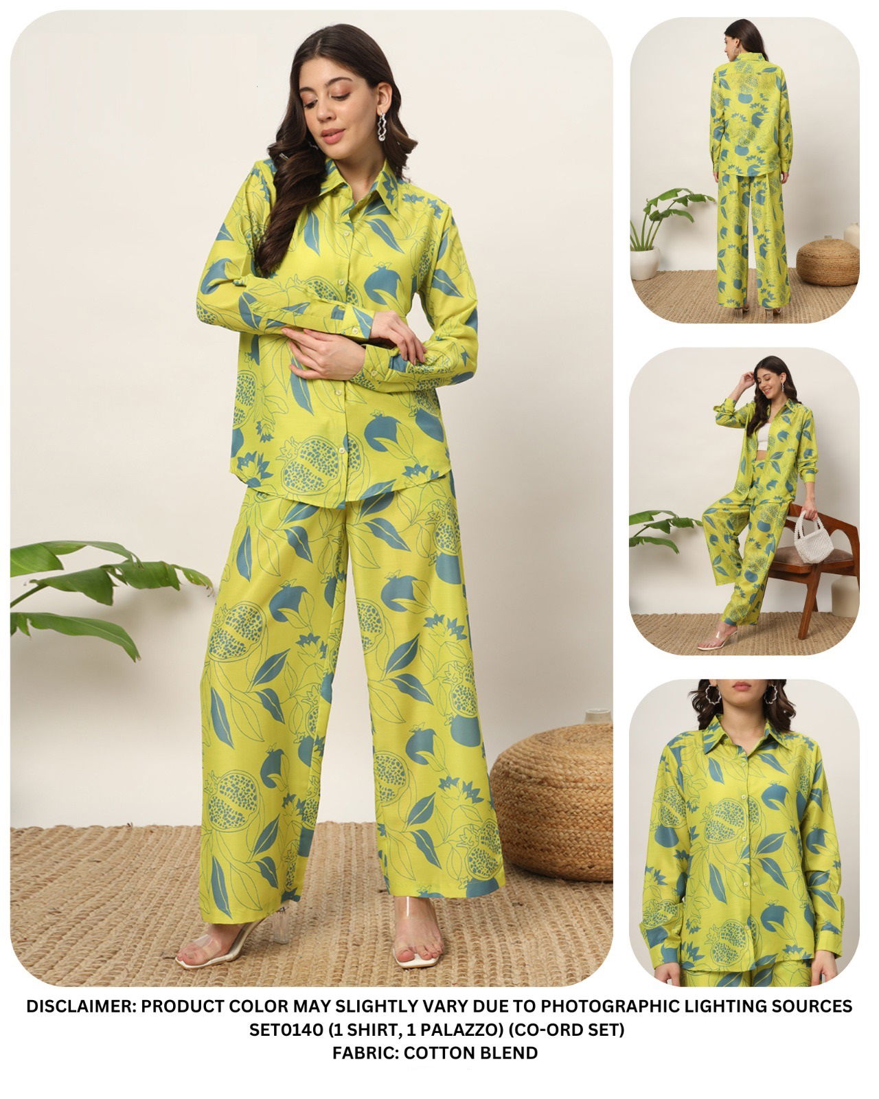 SET0140 Fiorra Summer Special Ladies Top With Bottom Cord Set Wholesale Online
