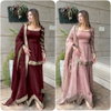 Nsr 691 Heavy Faux Georgette Embroidery Sharara Readymade Suits Orders In Surat