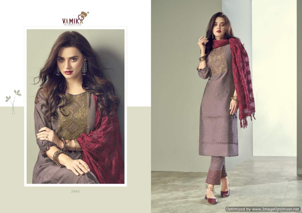 Vamika Ruhana Viscos Silk Festive Wear Designer Heavy Ready Made Collection
